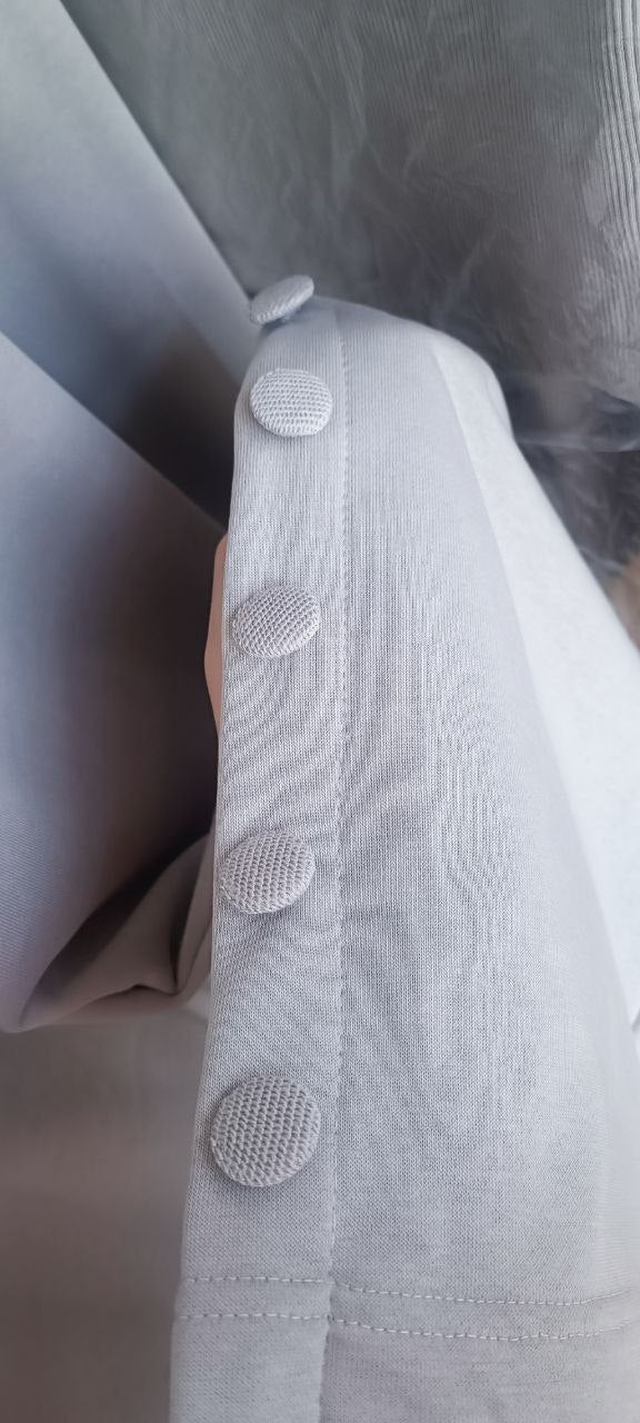 Pants wide-leg with button grey Pants wide-leg with button grey