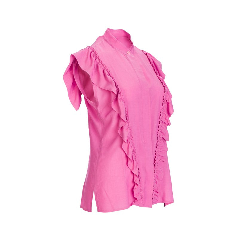 Shirt with curls on the front in pink Shirt with curls on the front in pink