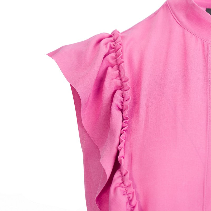 Shirt with curls on the front in pink Shirt with curls on the front in pink