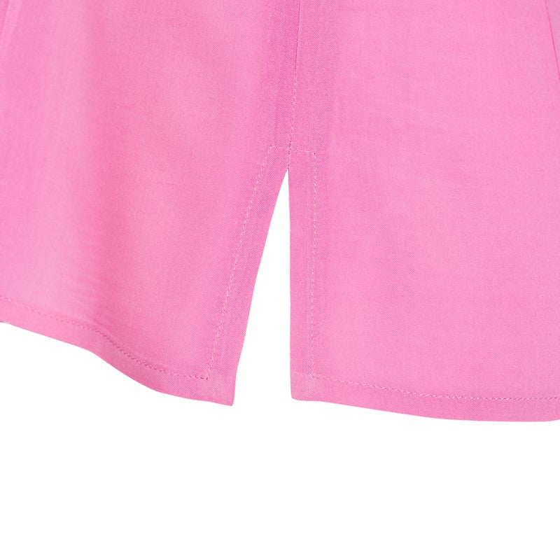 Shirt with curls on the front in pink Shirt with curls on the front in pink