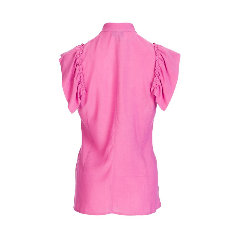 Shirt with curls on the front in pink Shirt with curls on the front in pink
