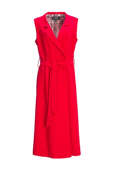 Raspberry Georgette Midi Dress – Silvy Rowson