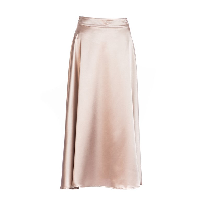 Long cloche skirt in cappuccino color Long cloche skirt in cappuccino color