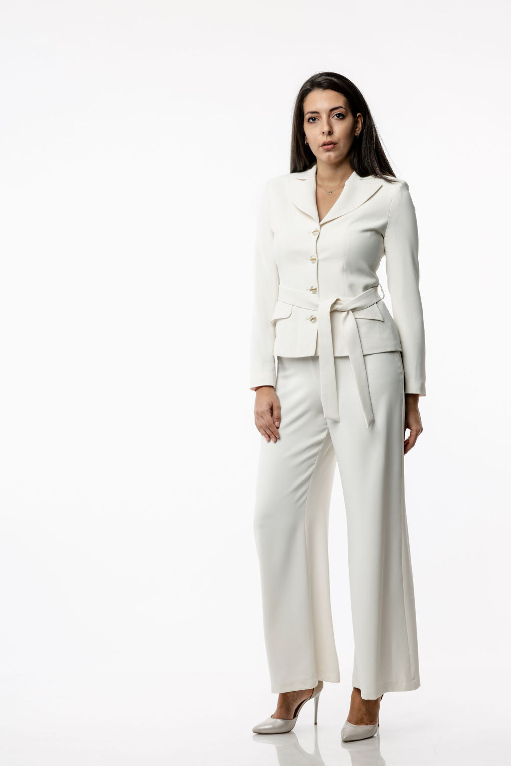 Wide-leg georgette trousers Wide-leg georgette trousers