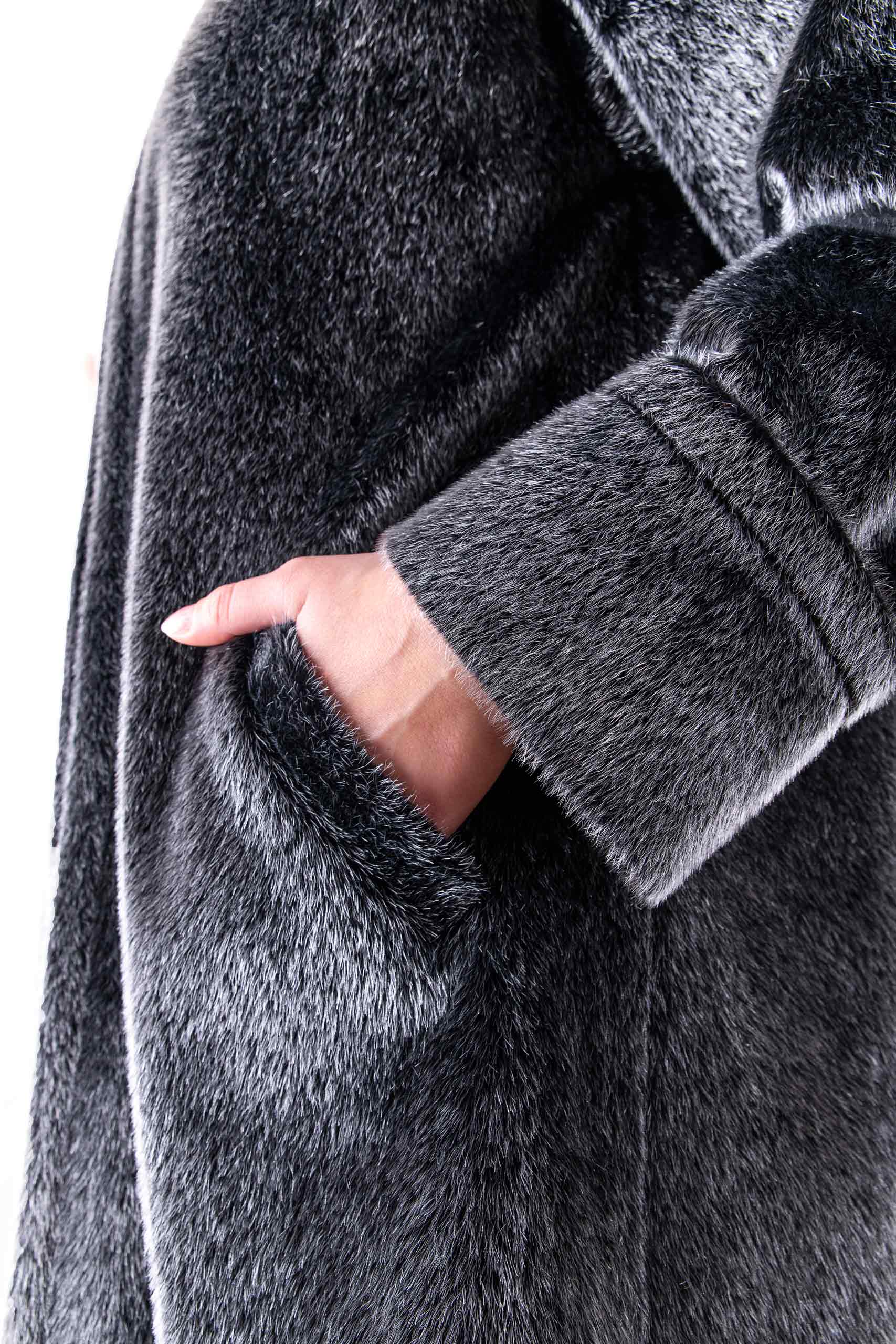 Bell coat with a large hood Bell coat with a large hood