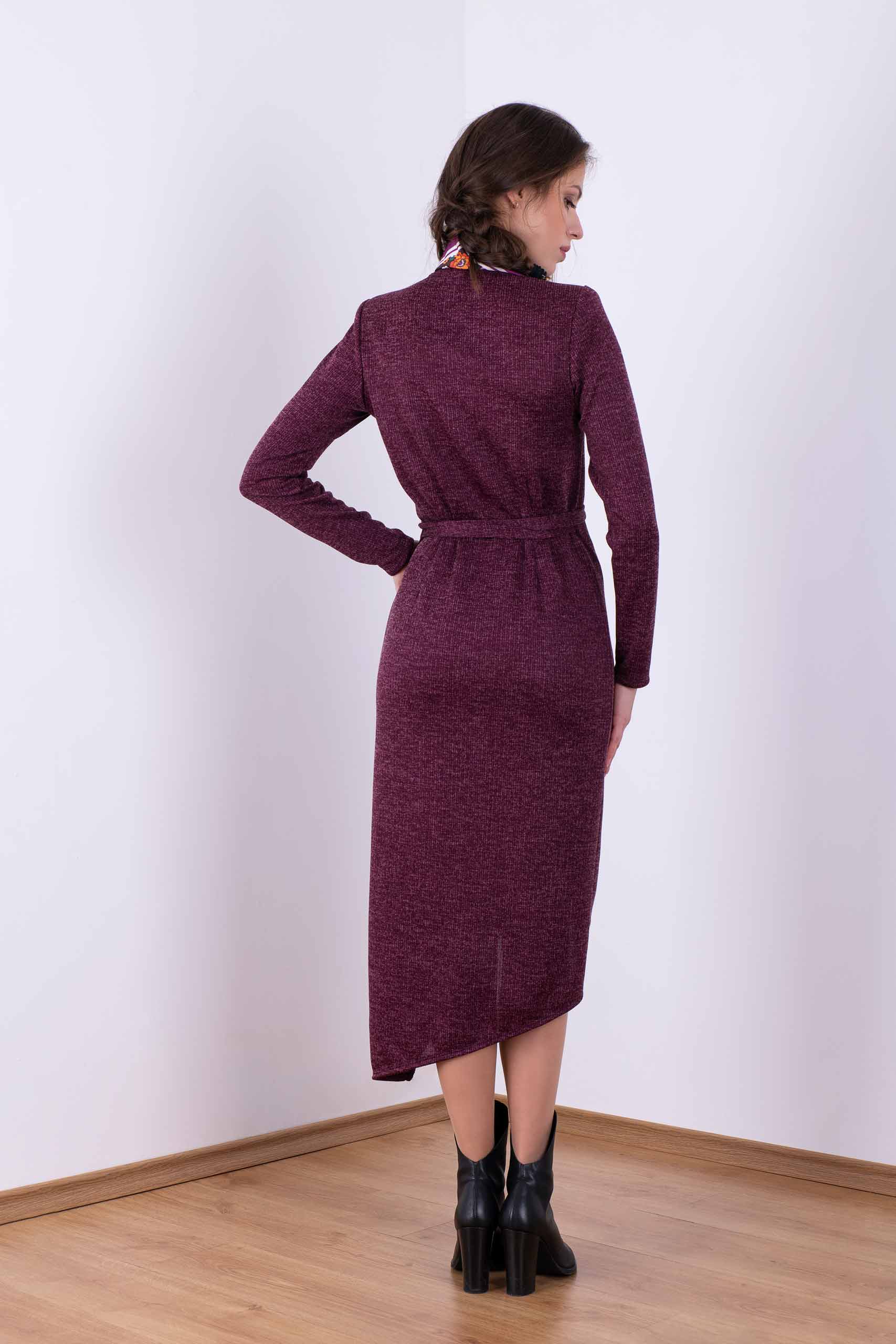 Knitted dress hugg me style in purple Knitted dress hugg me style in purple