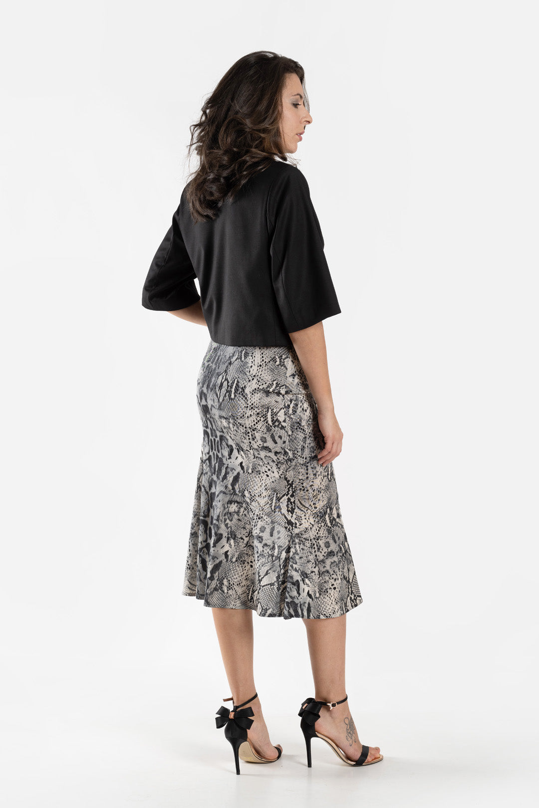 Asymmetric python skirt Asymmetric python skirt