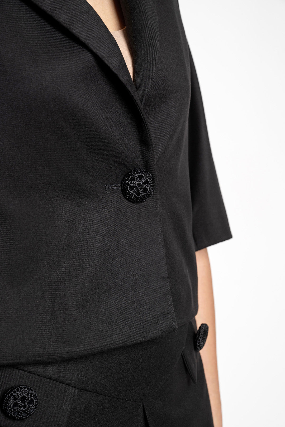Short-cut viscose jacket Short-cut viscose jacket