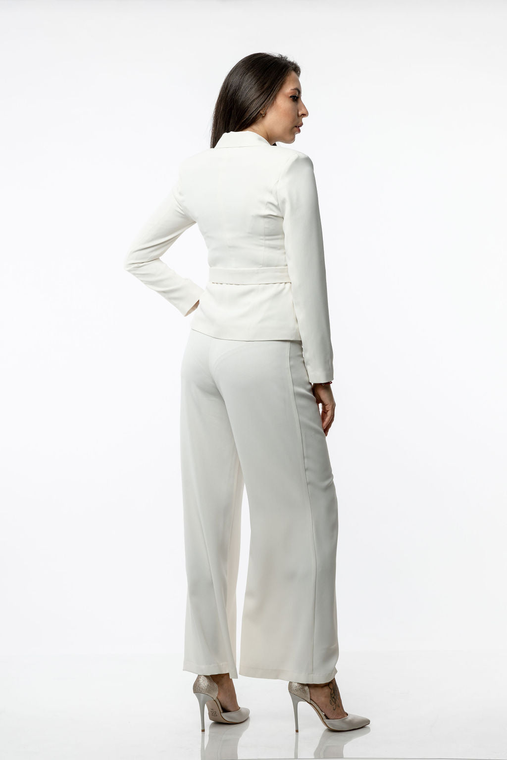 Slim line georgette coat Slim line georgette coat