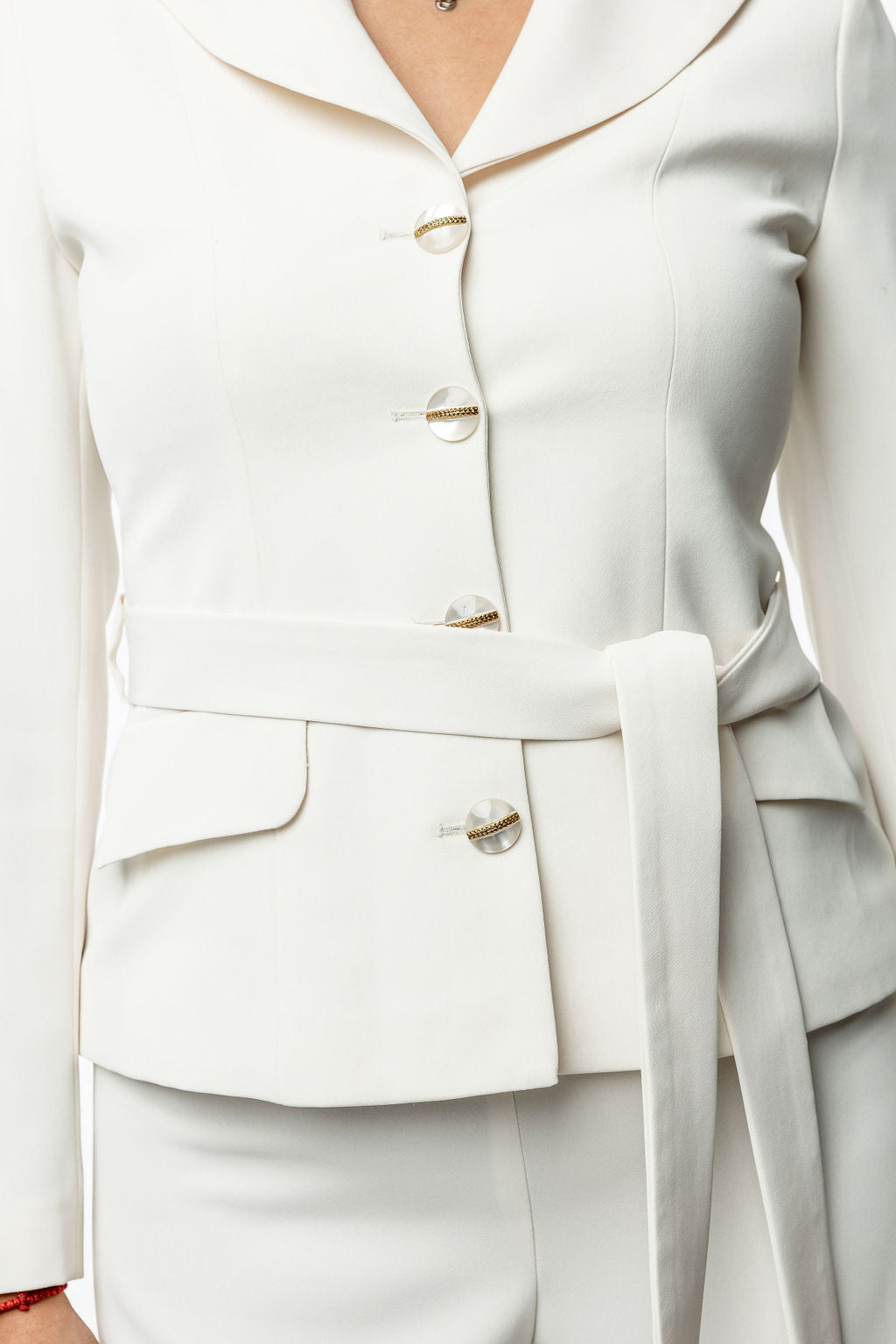 Slim line georgette coat Slim line georgette coat