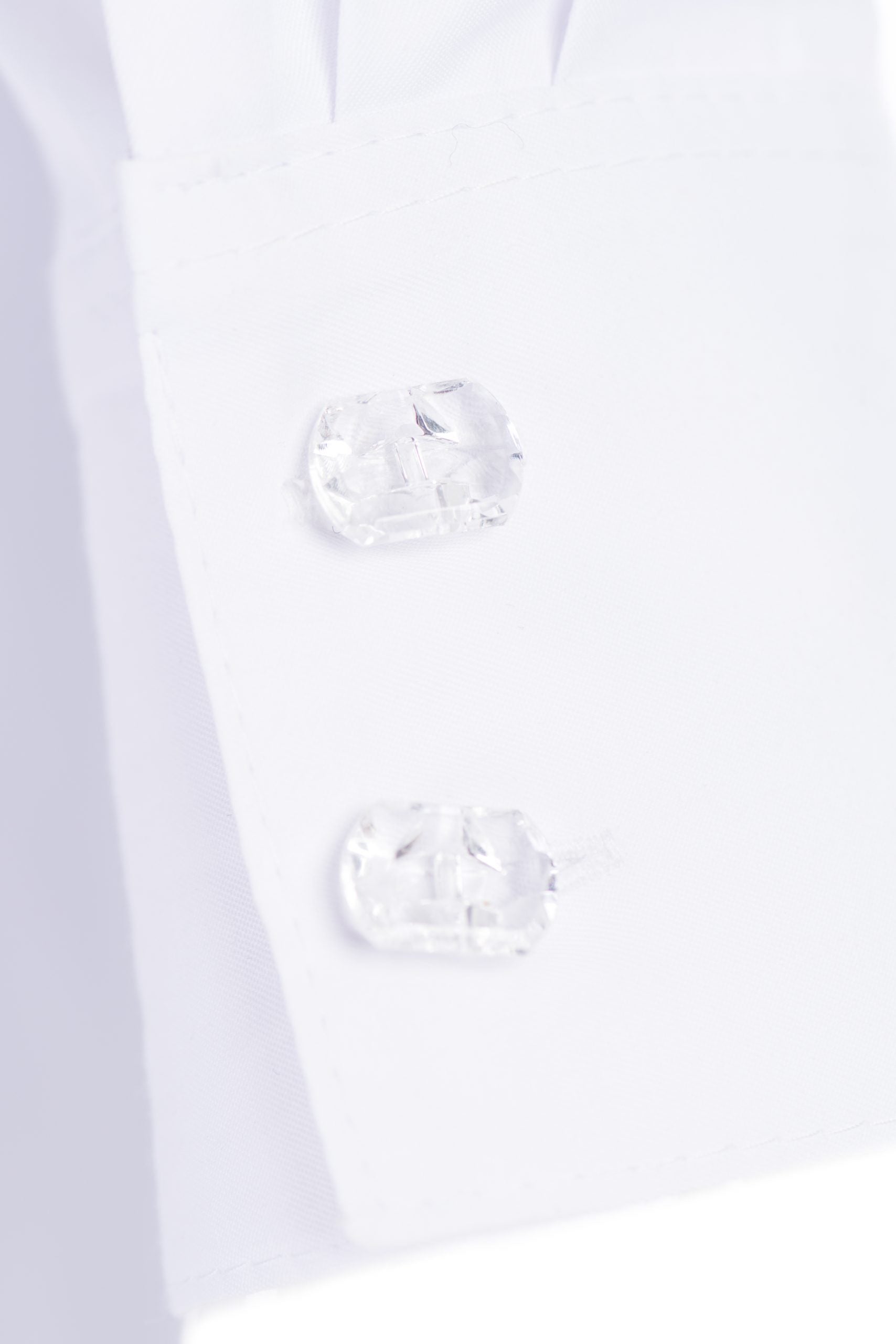 Shirt-dress mermaid from poplin in white with glass buttons Shirt-dress mermaid from poplin in white with glass buttons