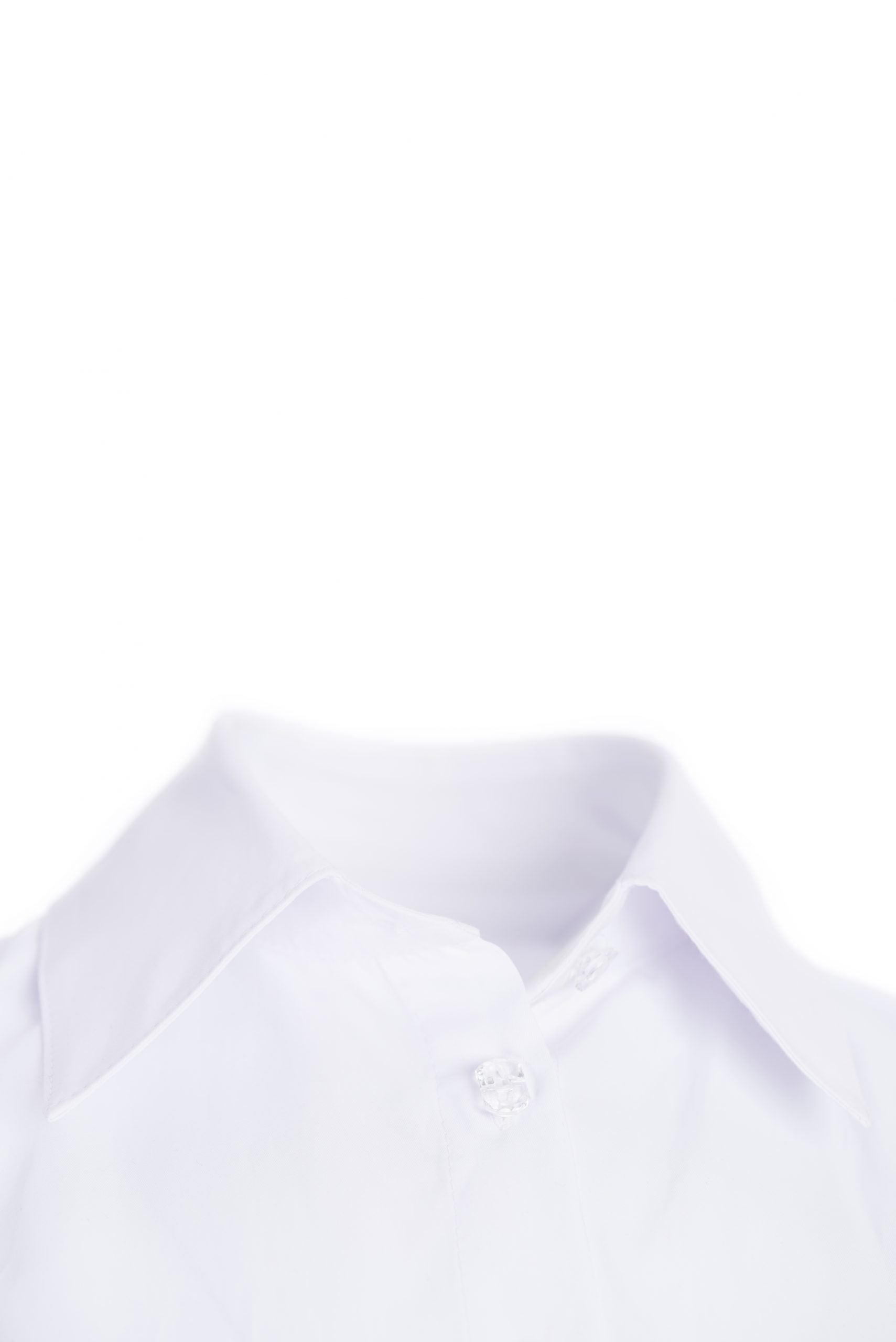 Shirt-dress mermaid from poplin in white with glass buttons Shirt-dress mermaid from poplin in white with glass buttons