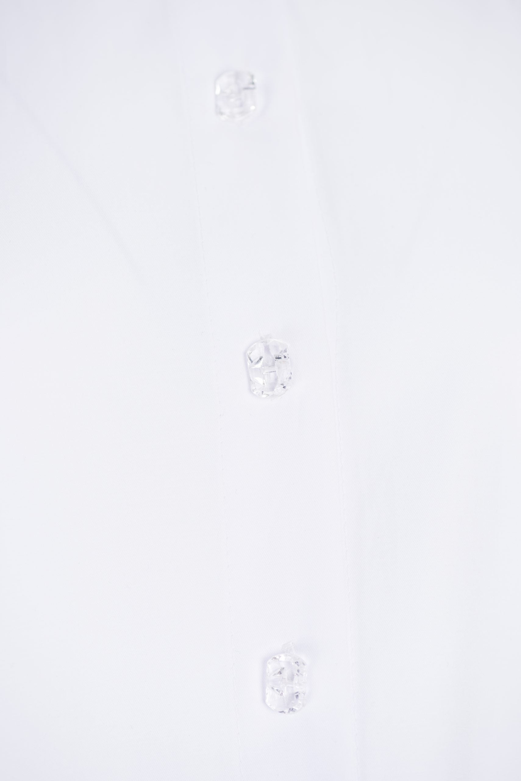 Shirt-dress mermaid from poplin in white with glass buttons Shirt-dress mermaid from poplin in white with glass buttons