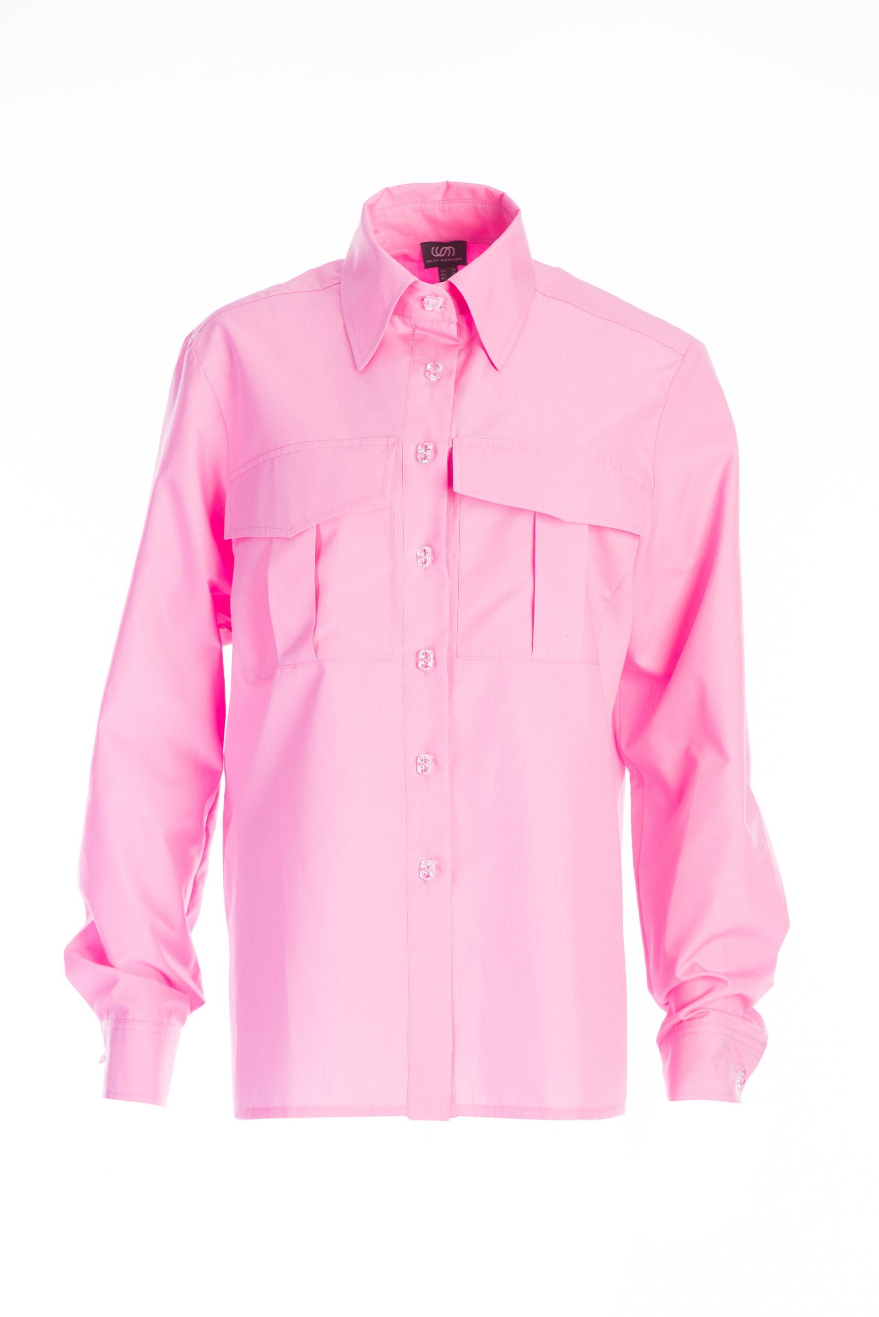 Loose shirt in candy pink poplin Loose shirt in candy pink poplin