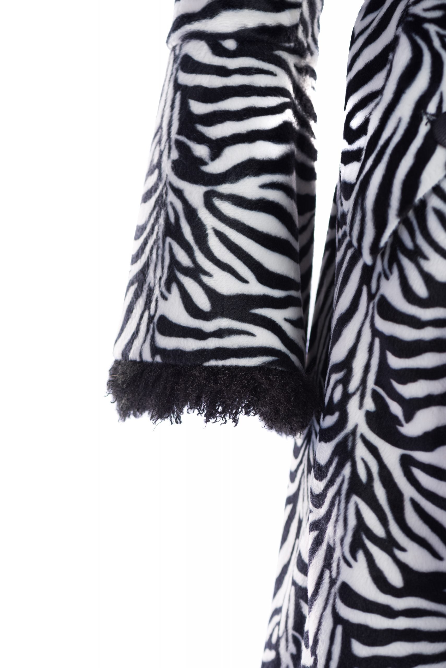 Cappotto doppiopetto con stampa zebrata Cappotto doppiopetto con stampa zebrata