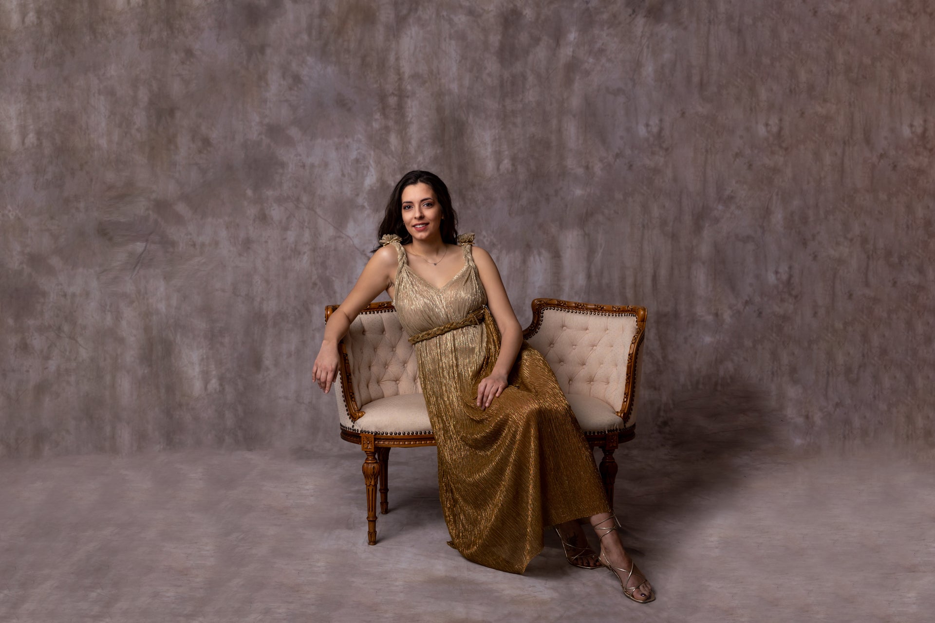 Golden dress greek style Golden dress greek style