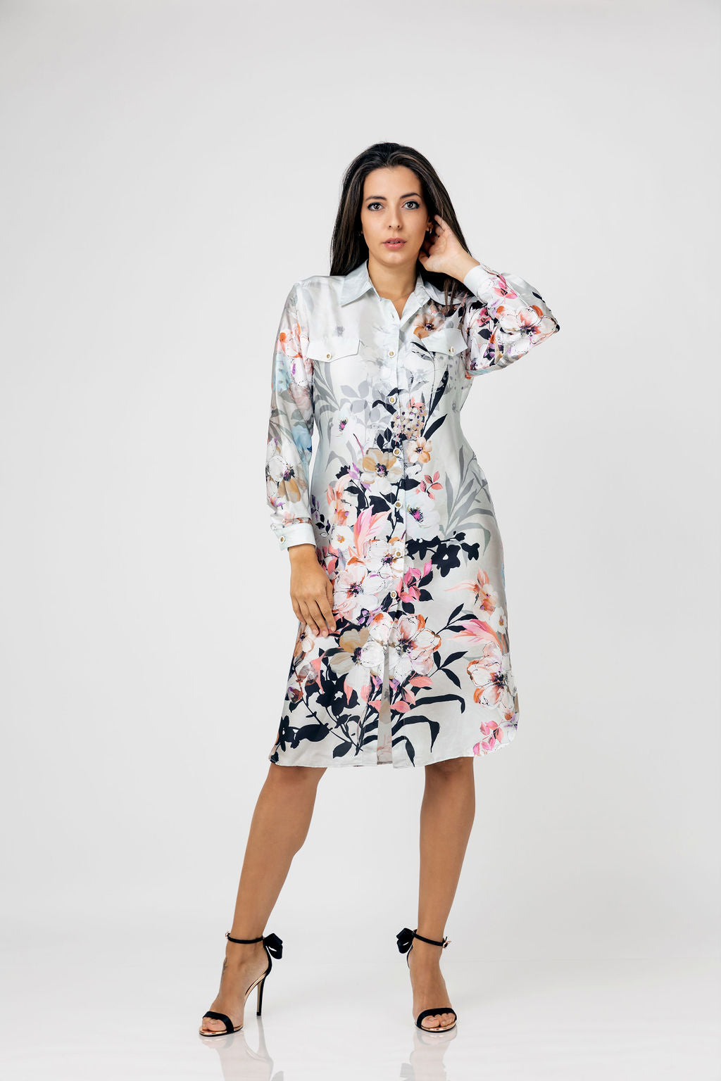 Long shirt SELEXTIN in cherry blossom Long shirt SELEXTIN in cherry blossom