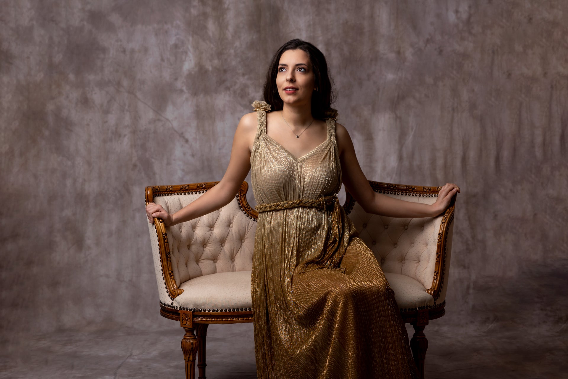 Golden dress greek style Golden dress greek style