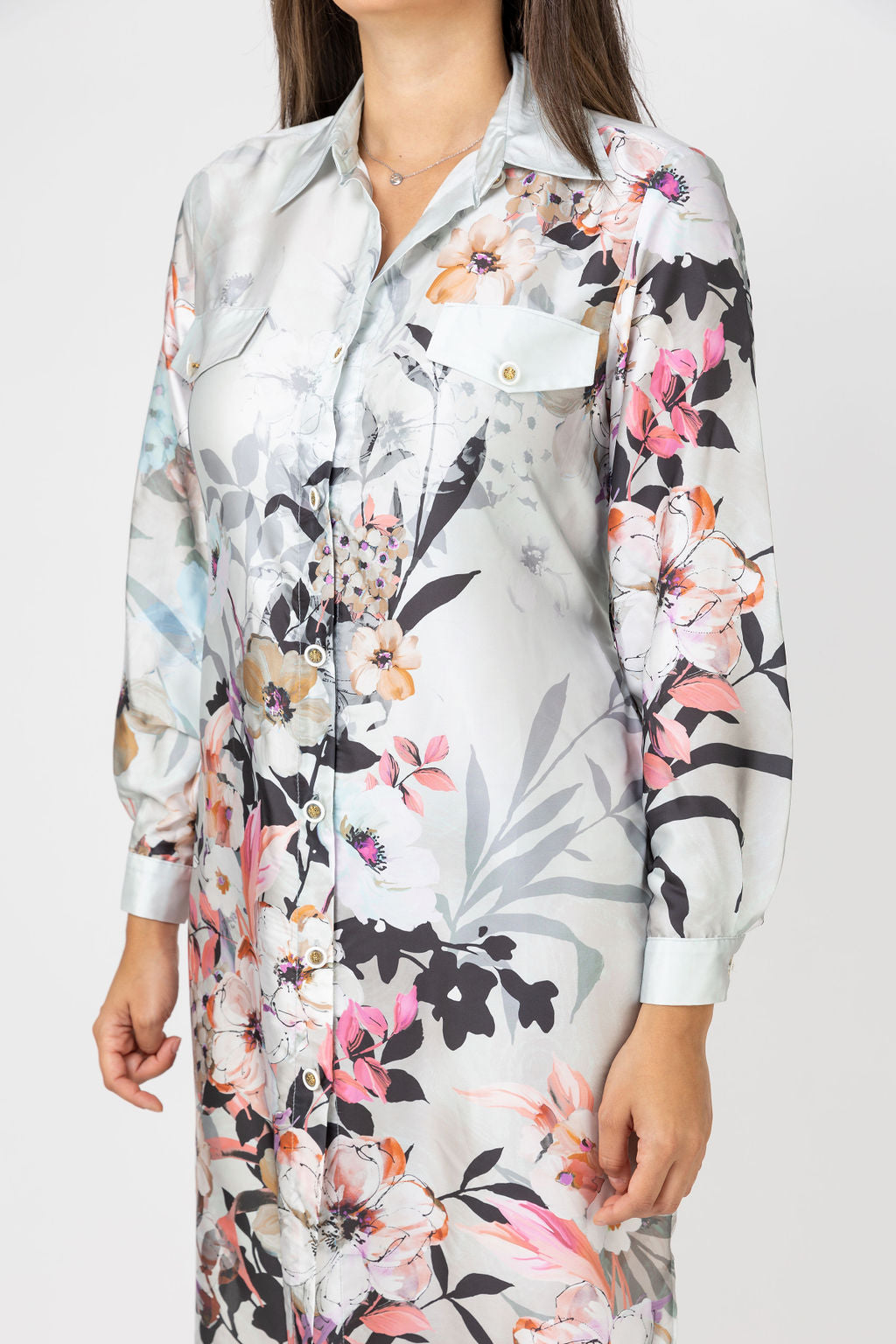 Long shirt SELEXTIN in cherry blossom Long shirt SELEXTIN in cherry blossom