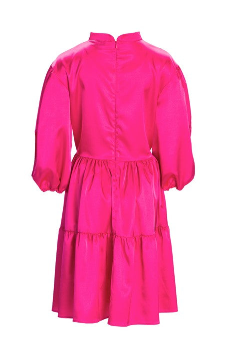 Dress with Buff sleeves - pink Dress with Buff sleeves - pink