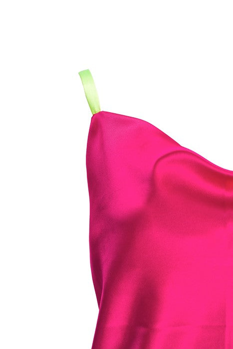 Dress with greek neckline in pink Dress with greek neckline in pink