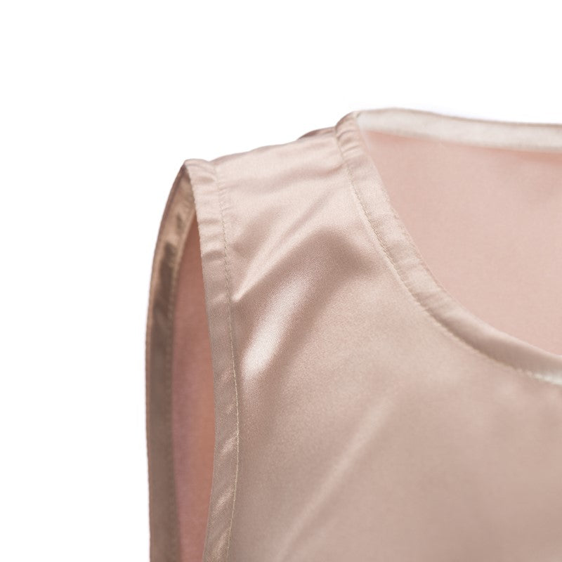 Sleeveless crop top cappuccino colour Sleeveless crop top cappuccino colour