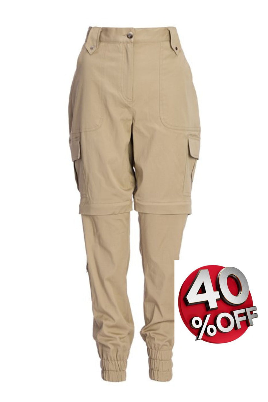 Cargo pants with detachable legs