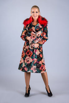 Rossa fusion coat – Detail close-up – Silvy Rowson