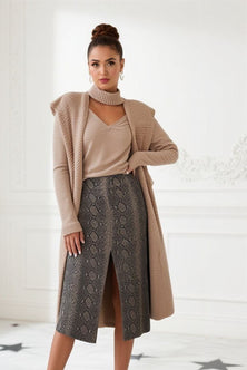 Пола в елегантен стил с животнксиии принт