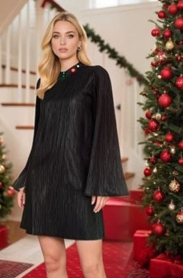 Soleil dress in black – Back view – Silvy Rowson