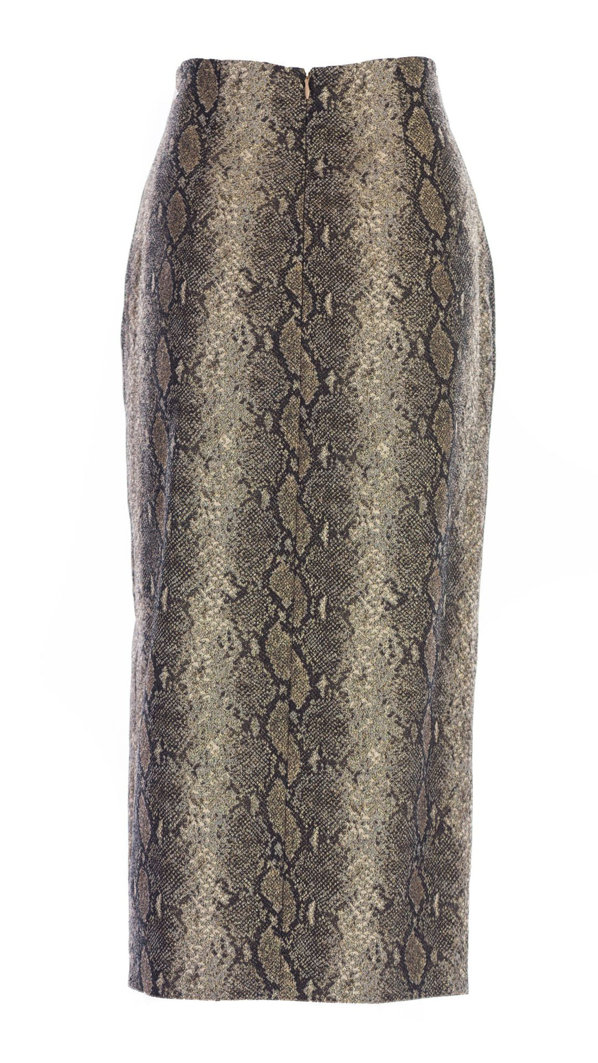 Elegant style python skirt