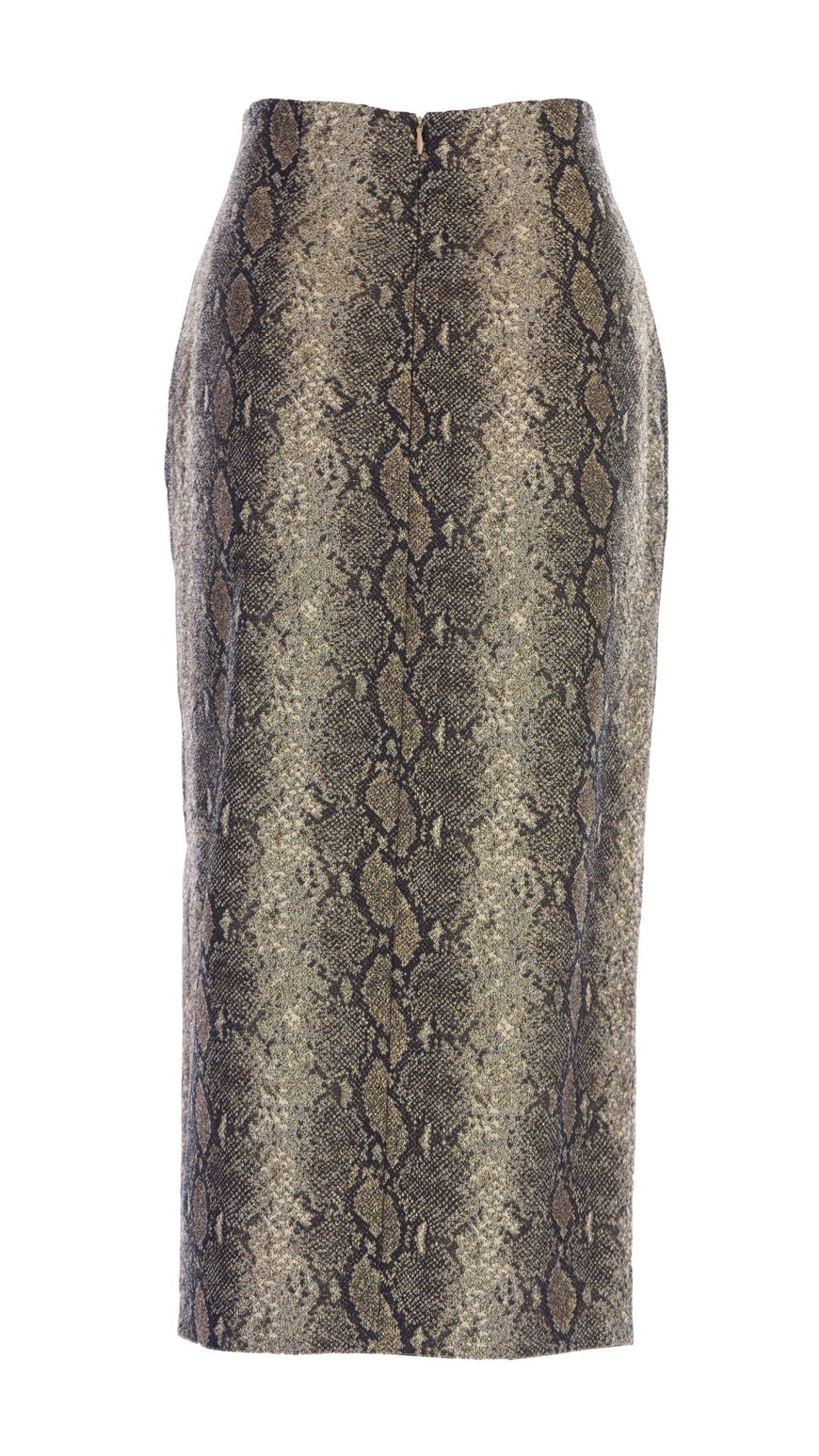 Elegant style python skirt