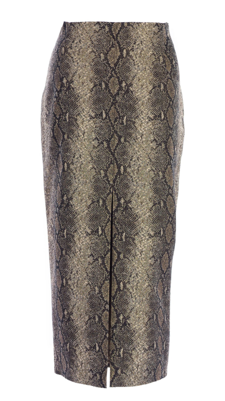 Elegant style python skirt