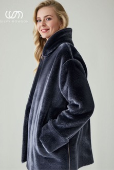 Bell coat with a large hood