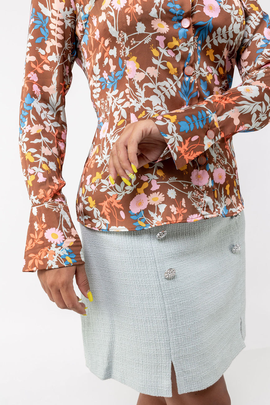 Floral shirt retro style