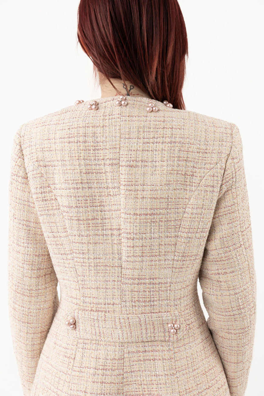 JACKET PINK BOUCKLE LONG HALF CLOSH