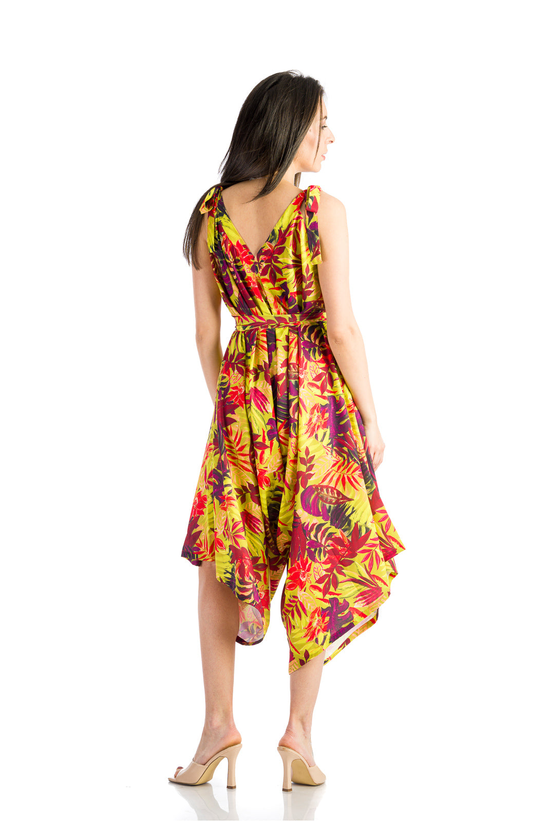 Jumpsuit in tropical print