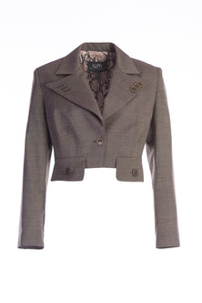 Short-cut Brown Jacket