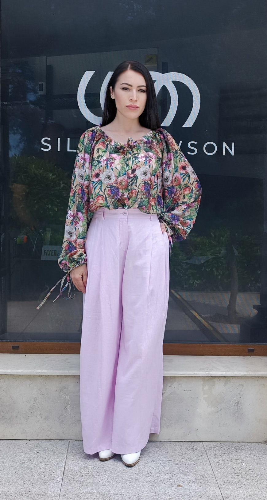 Floral Silk Viscose Blouse