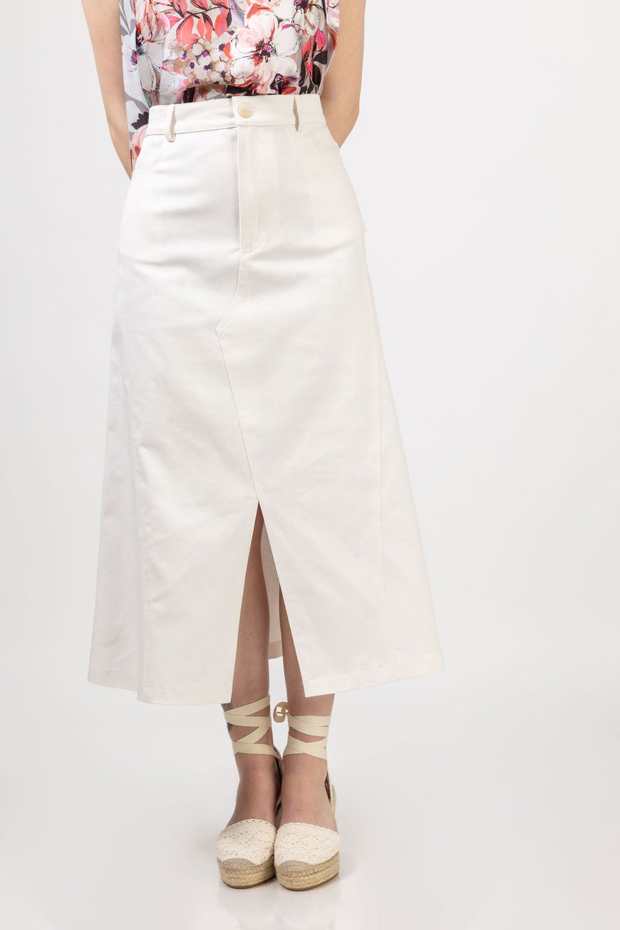 White cotton skirt