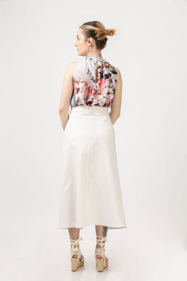 White cotton skirt