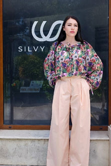Floral Silk Viscose Blouse