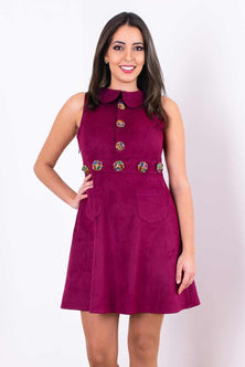 Sleeveless dress 80s style