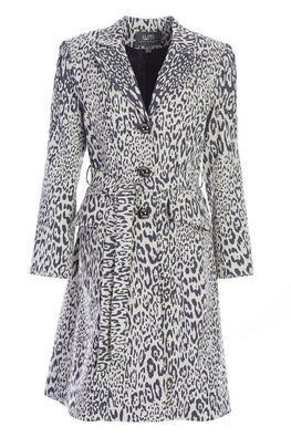 Coat Grey leopard