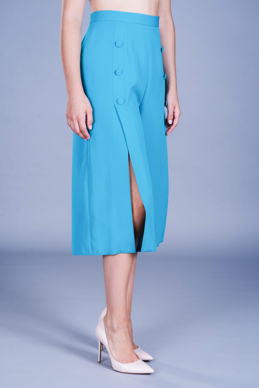 SKIRT-TROUSERS in Turquoise