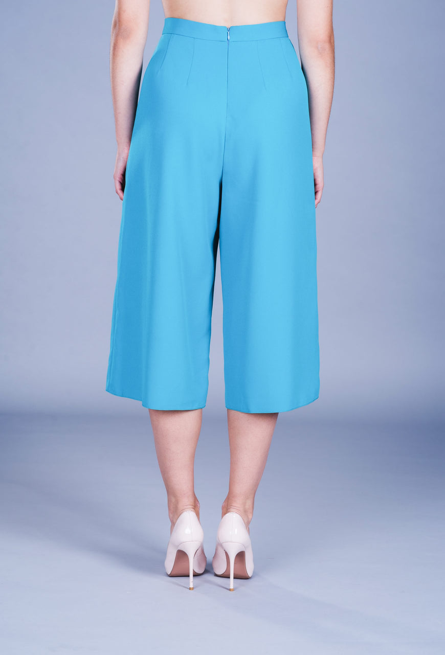 SKIRT-TROUSERS in Turquoise