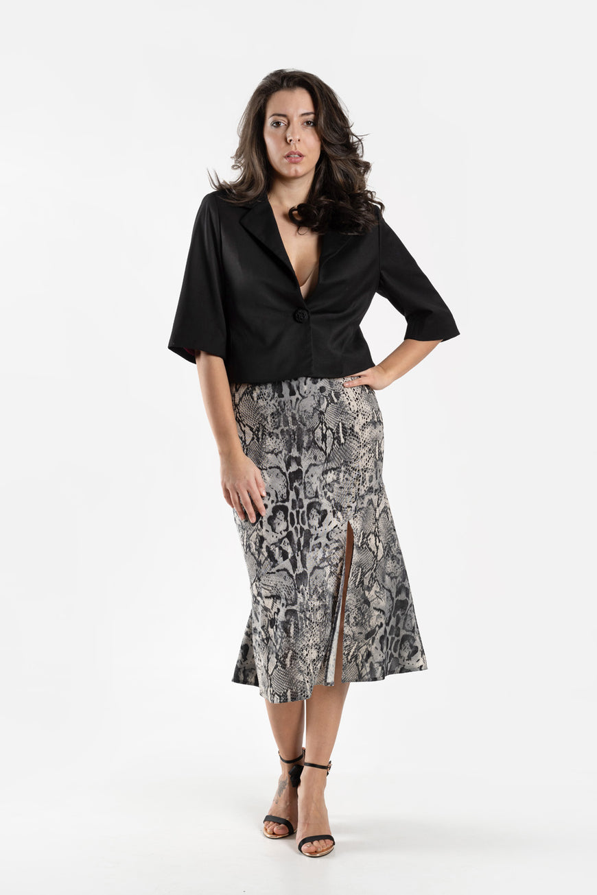 Asymmetric python skirt