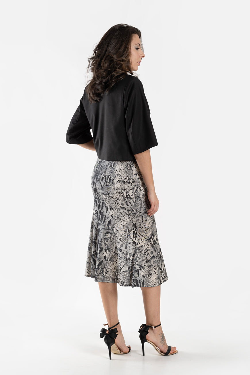 Asymmetric python skirt