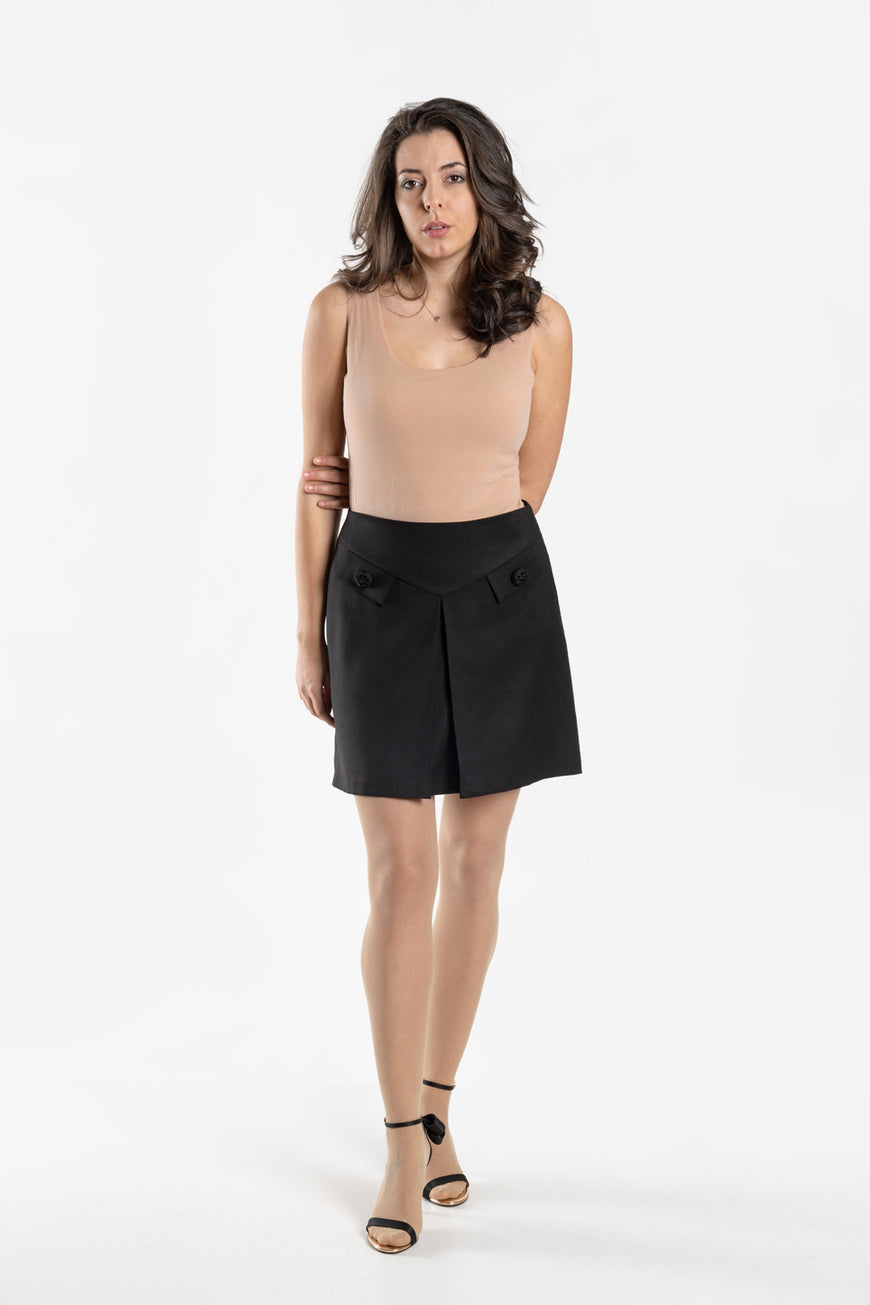 Viscose skirt trapeze line