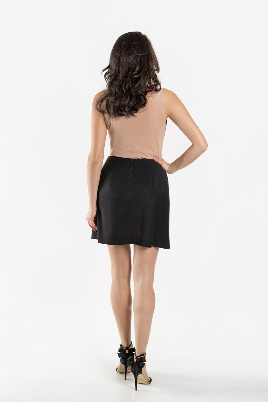 Viscose skirt trapeze line